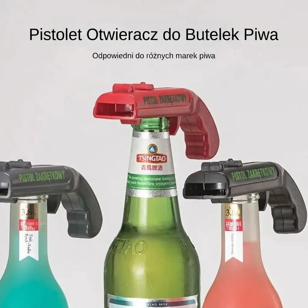 BeerShot™ – Pistoletowy Otwieracz do Piwa
